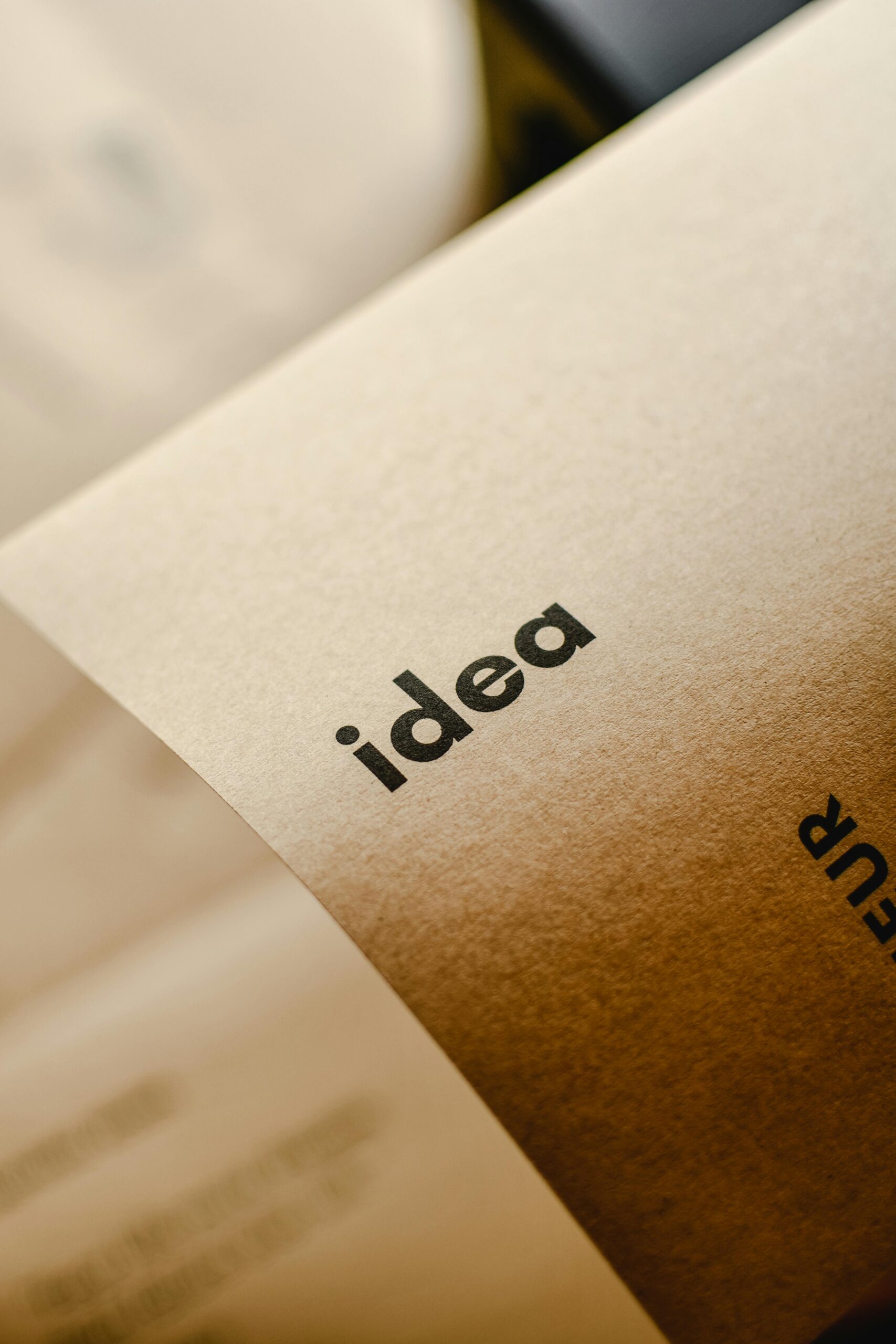 idea on a brown paper